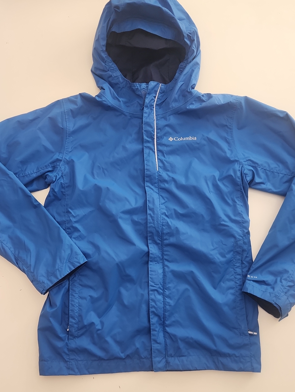 Columbia Boys Watertight Rain Jacket Blue L 14 16